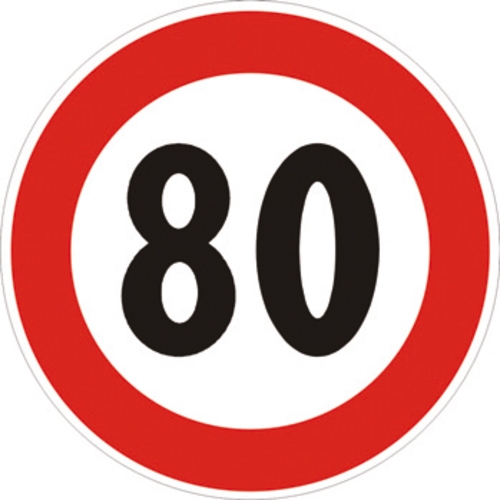 Segnale in lamiera cartello stradale disco d.60 limite massimo di velocità…km/h figura ii 50 art.116 classe 1