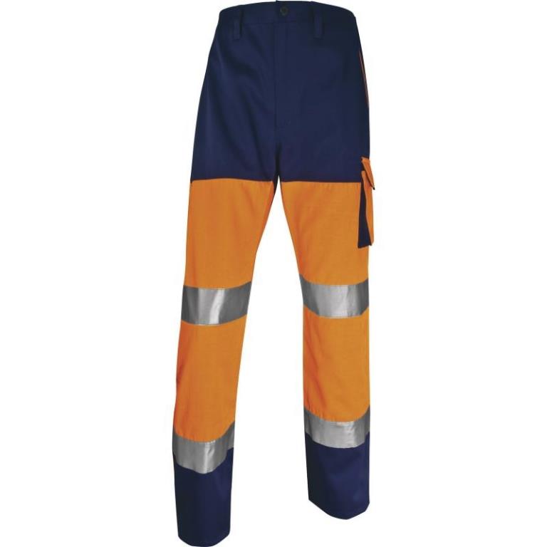 Pantaloni da lavoro phpa2 arancione fluo/blu alta visibilità