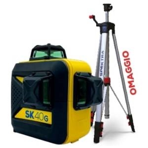 Tracciatore laser sk40 g da interni a 360° completo di treppiede spektra
